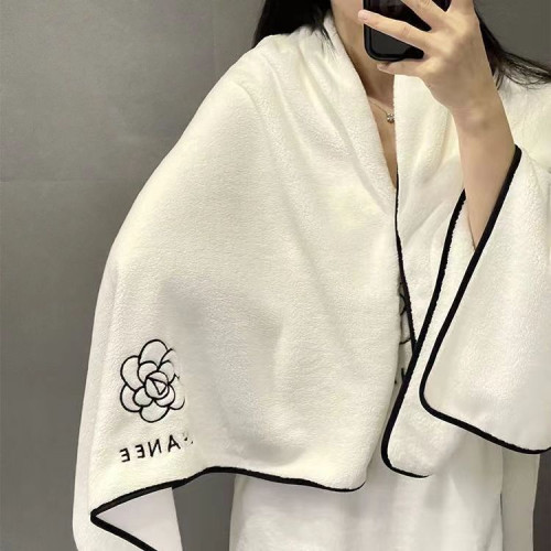 網紅同款ins風山茶花浴巾女家用洗澡浴裙四件套可穿可裹吸水速乾