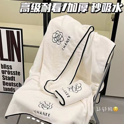 網紅同款ins風山茶花浴巾女家用洗澡浴裙四件套可穿可裹吸水速乾