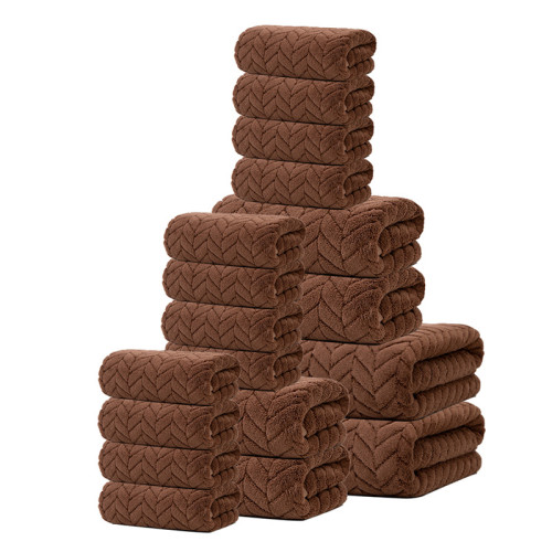 18件套毛巾浴巾套裝比純棉吸水珊瑚絨毛巾洗臉巾