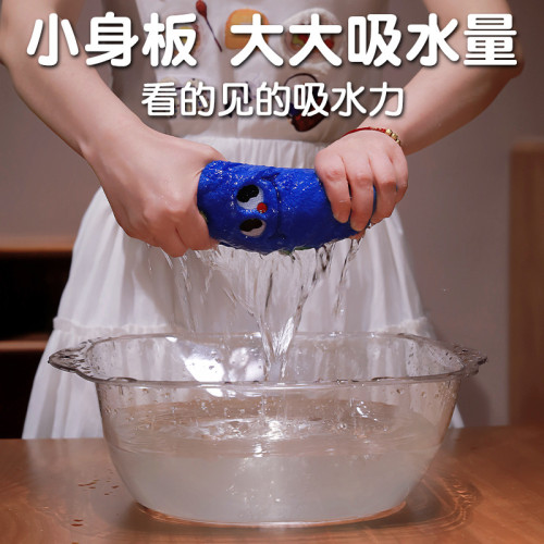 美好小物可愛卡通可掛式擦手巾吸水速乾加強抹手布珊瑚絨兒童圓形