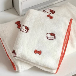 新款hellokitty毛巾凱蒂貓珊瑚絨浴巾舒服洗澡巾柔軟可愛吸水