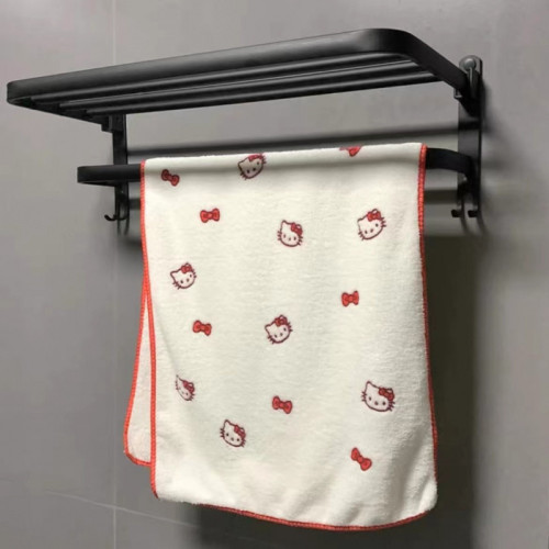 新款hellokitty毛巾凱蒂貓珊瑚絨浴巾舒服洗澡巾柔軟可愛吸水 新款hellokitty毛巾凱蒂貓珊瑚絨浴巾舒服洗澡巾柔軟可愛吸水