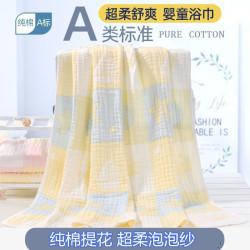 紗布浴巾嬰兒柔兒童寶寶吸水洗澡鬥篷帶帽毛巾抱被包巾