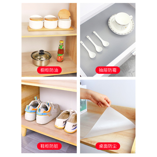 日本櫥櫃抽屜墊紙廚房櫃子防水衣櫃防潮貼紙家用鞋櫃墊子自粘