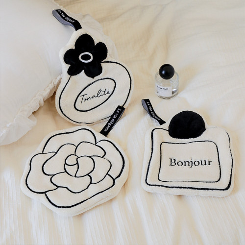 中號白色擦手巾 現代簡約聚酯纖維吸水易清洗可掛式廚房擦手巾