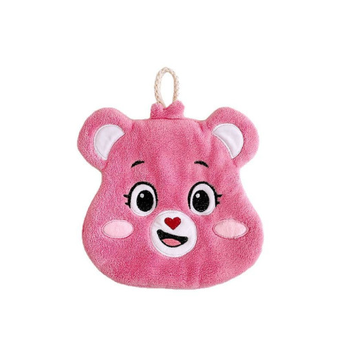 AFGH正版愛心小熊CareBears大頭擦手巾吸水廚房浴室珊瑚絨擦手巾