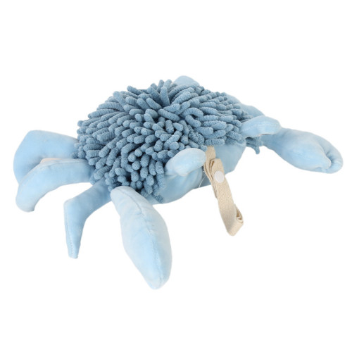 卡通動物雪尼爾擦手公仔二合一  康樂屋兒童加厚可愛掛式擦手巾