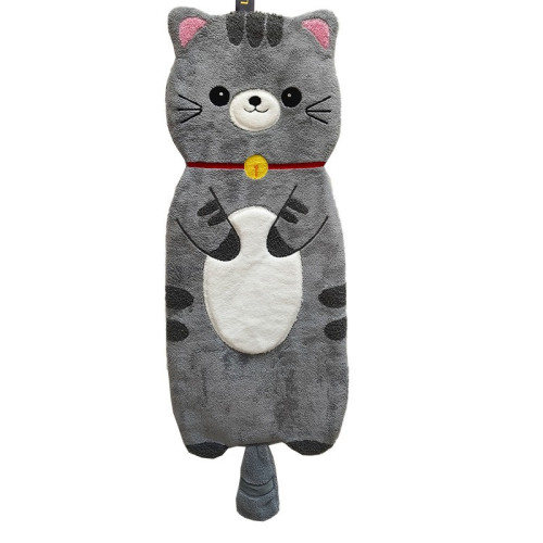 新款動物擦手巾掛式可愛加厚加大家用廚房浴室吸水毛巾不掉毛