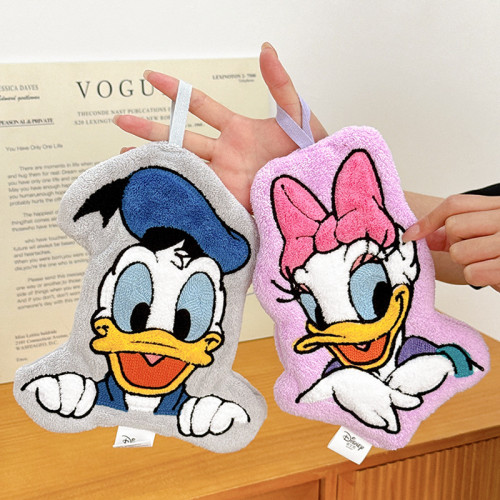 可愛不髮臭擦手帕廚房衛生間專用抹布毛巾超強吸水加厚掛式擦手巾