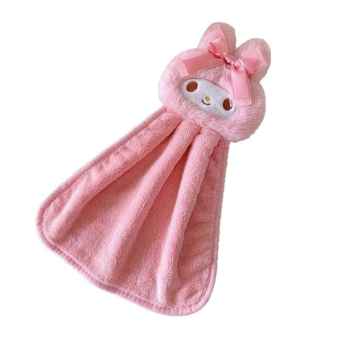 可愛卡通珊瑚絨兒童擦手巾掛式家用廚房抹布衛生間吸水毛巾手帕女