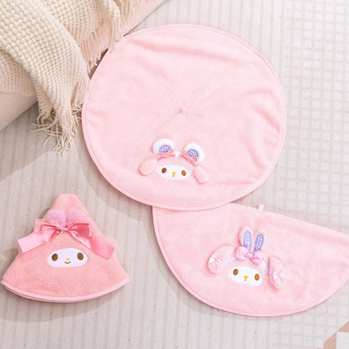 卡通珊瑚絨擦手巾掛式家用吸水小毛巾洗臉巾加厚面巾手帕廚房抹布