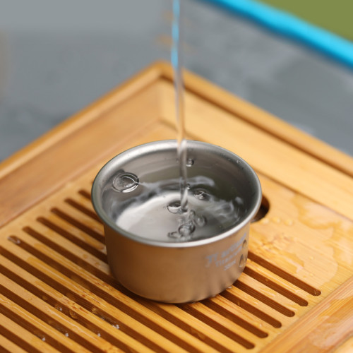 鈦工匠戶外純鈦杯功夫茶杯泡茶杯子鈦酒杯露營家居可攜式泡茶隨手杯