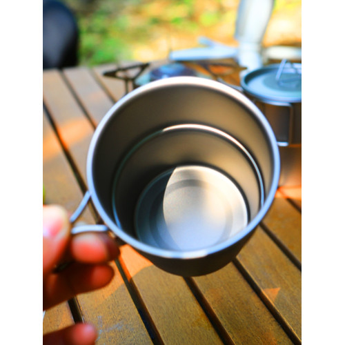 鈦工匠戶外純鈦鈦杯折疊水杯露營可攜式茶杯咖啡杯鈦合金馬克杯子