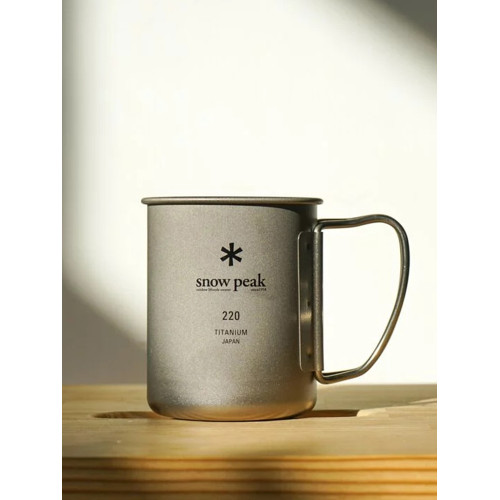 SnowPeak雪峰戶外露營折疊鈦杯單雙層馬克杯咖啡杯野營水杯MG143