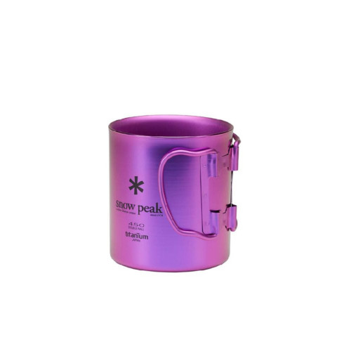 Snow Peak Ti-Double Color雪峰雙層彩鈦杯超輕戶外露營馬克450ml