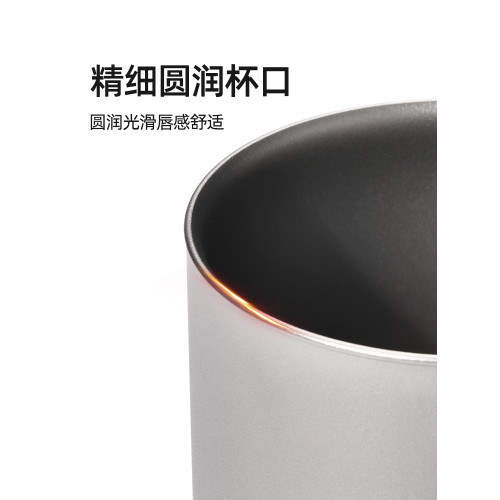 原始人鈦杯子純鈦馬克杯戶外露營旅行純鈦茶杯可攜式杯水杯咖啡杯純