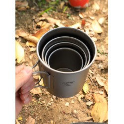 鈦工匠戶外鈦杯純鈦水杯露營可攜式咖啡杯家用野營馬克杯鈦合金水杯