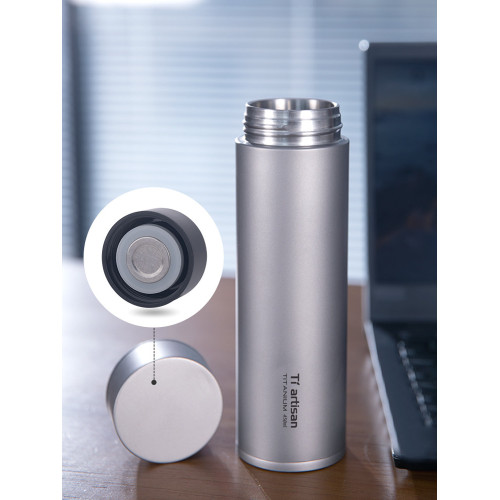 鈦工匠純鈦保溫杯雙層鈦男女士高檔養生水杯大容量鈦杯燜泡茶杯