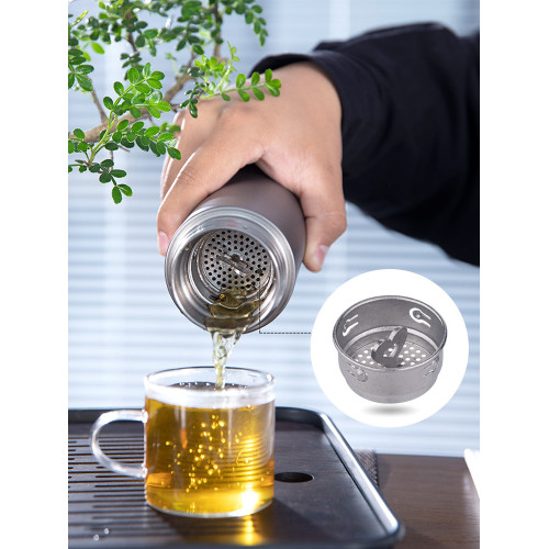 鈦工匠純鈦保溫杯雙層鈦男女士高檔養生水杯大容量鈦杯燜泡茶杯