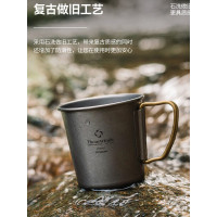Thous Winds千風戶外單層折曡鈦杯野餐折曡鈦茶杯咖啡杯辦公水杯