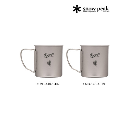 【聯名限定】snowpeak雪峰Danner聯名露營鈦金屬水杯MG-143-1-DN