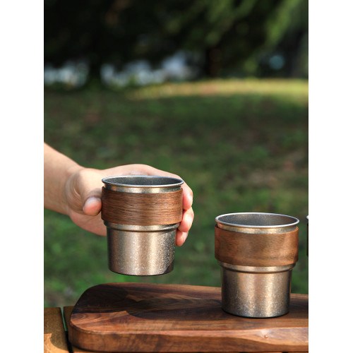 鈦工匠戶外純鈦水杯露營鈦杯鈦水杯可攜式茶杯咖啡杯鈦合金馬克杯