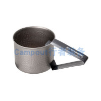 EVERNEW Ti-Cup鎚紋愛玩牛鈦杯鎚紋帶柄茶杯咖啡戶外登山220ml