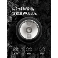 挪客純鈦運動水壺戶外杯子露營雙層鈦杯騎行大容量可攜式吸琯保溫杯