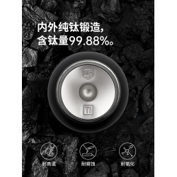 挪客純鈦運動水壺戶外杯子露營雙層鈦杯騎行大容量可攜式吸琯保溫杯