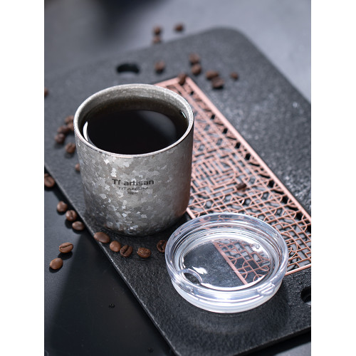 鈦工匠純鈦咖啡杯雙層鈦杯戶外隨行杯露營可攜式防燙耐高溫純鈦水杯 鈦工匠純鈦咖啡杯雙層鈦杯戶外隨行杯露營可攜式防燙耐高溫純鈦水杯