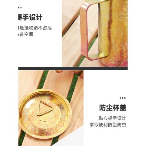 MUTTI純鈦馬克杯雙層防燙戶外鈦杯子辦公室水杯可攜式帶蓋咖啡杯