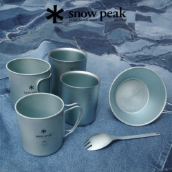 Snowpeak雪峰福山限定單層雙層鈦杯叉勺MG-143-FKY/MG-142-FKY