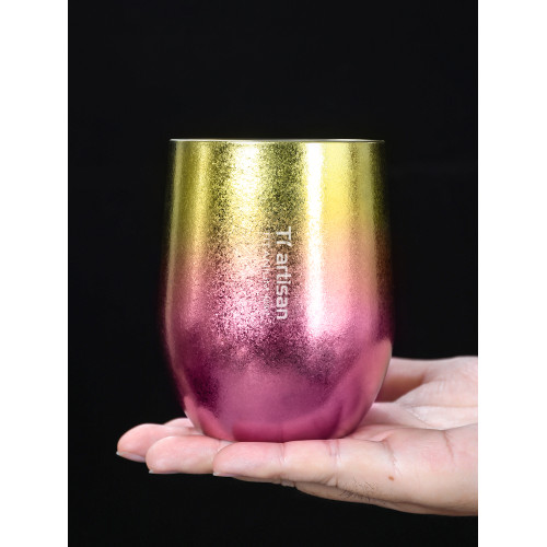 鈦工匠純鈦雙層鈦水杯戶外露營啤鈦杯子家用純鈦隨手杯咖啡杯鈦杯