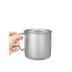 戶外鈦杯純鈦水杯露營可攜式茶杯咖啡杯子鈦合金折疊馬克杯輕便