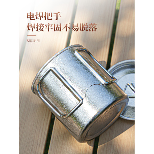 戶外鈦杯純鈦水杯露營可攜式泡茶杯旅行咖啡杯子鈦合金折疊馬克杯