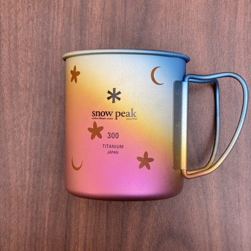 日本snowpeak雪峰鈦杯陽極氧化彩色漸變杯戶外露營超輕單層馬克杯