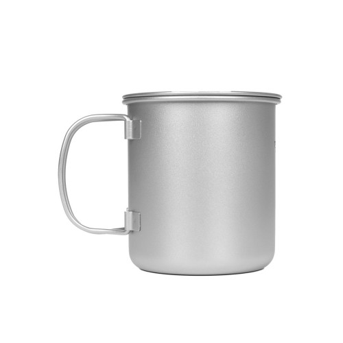 戶外純鈦水杯可攜式輕量化露營杯野營野餐耐高溫單層鈦杯