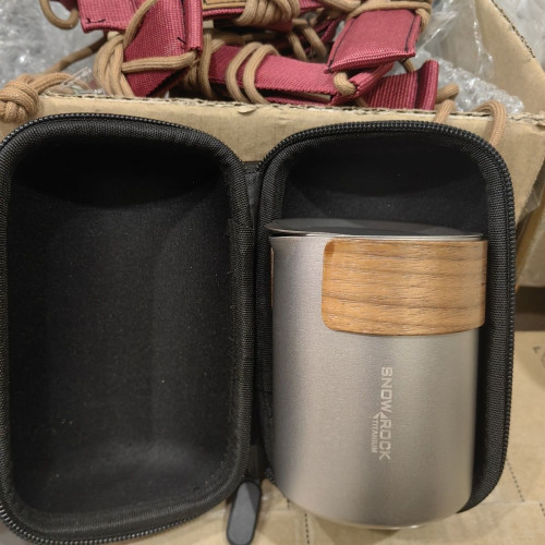 260ml鷹嘴泡茶器家用旅遊純鈦可攜式茶具純鈦茶具套裝純鈦杯平底