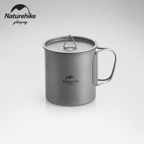 Naturehike挪客純鈦水杯戶外露營杯鈦碗鈦杯酒杯子咖啡杯可攜式水壺