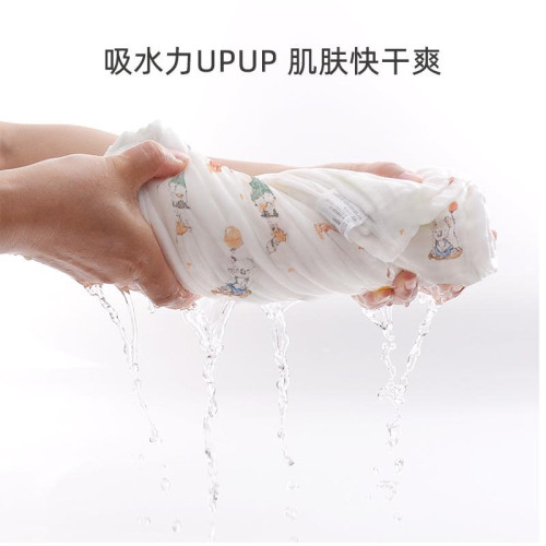 嬰兒浴巾少兒紗布浴巾棉寶寶新生超柔吸水洗澡蓋毯四季可用