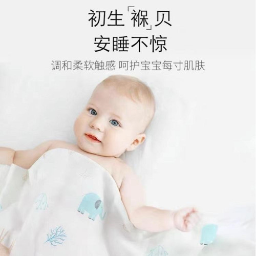 雙層包巾産房包單竹纖維紗布浴巾新生兒繦褓巾嬰兒冷感毯包被夏季