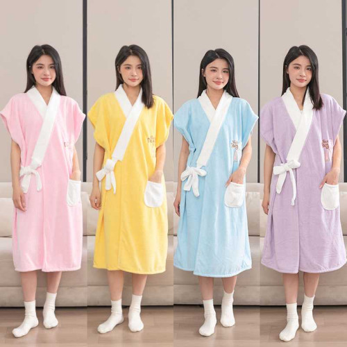 浴巾2024新款全棉兒童男孩女孩可穿新生嬰兒洗澡速乾吸水鬥篷寶寶