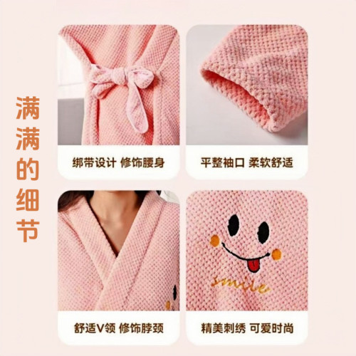 新款時尚可穿式系帶浴袍睡袍強吸水浴巾不易掉毛柔軟舒適成人裕裙 新款時尚可穿式系帶浴袍睡袍強吸水浴巾不易掉毛柔軟舒適成人裕裙