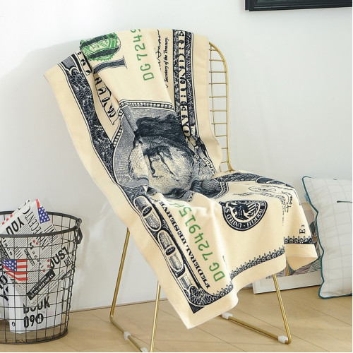 美元歐元沙灘浴巾 快速吸水防塵海灘披巾浴袍70*140方沙灘巾