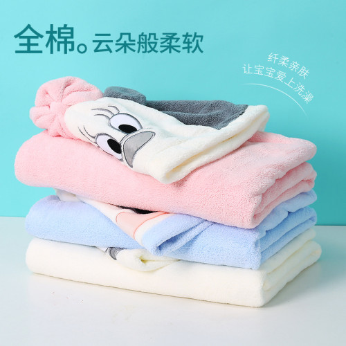 珊瑚絨兒童帶帽鬥篷浴袍可穿吸水強秋冬款加厚包裹式嬰兒浴巾 珊瑚絨兒童帶帽鬥篷浴袍可穿吸水強秋冬款加厚包裹式嬰兒浴巾