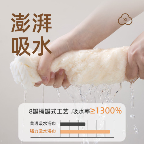 毛毛雨a類珊瑚絨浴巾加大加厚比純棉超吸水女士家用情侶純色簡潔