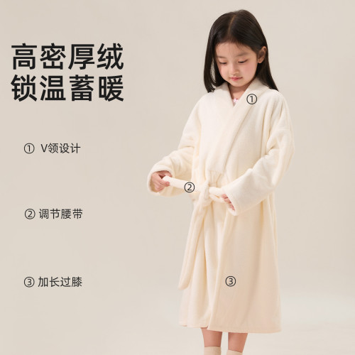 毛毛雨A類珊瑚絨兒童浴袍浴巾柔軟吸水浴室和尚服睡覺穿 毛毛雨A類珊瑚絨兒童浴袍浴巾柔軟吸水浴室和尚服睡覺穿