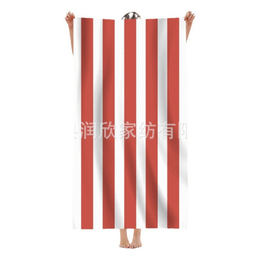 單面絨沙灘巾超細纖維沙灘浴巾個性條紋圖案毛巾浴巾夏季沙灘 單面絨沙灘巾超細纖維沙灘浴巾個性條紋圖案毛巾浴巾夏季沙灘