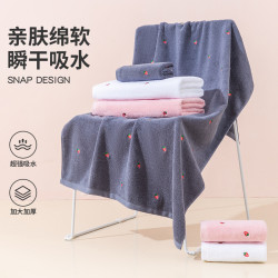 大毛巾浴巾家用洗澡純棉吸水女情侶2024新款全棉裹巾情侶款一對裝