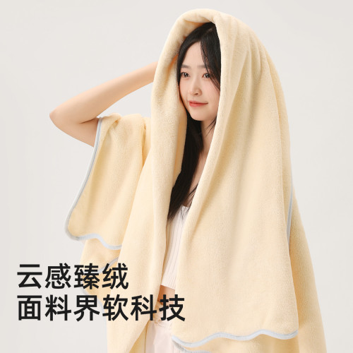 毛毛雨a類抗菌珊瑚絨浴巾加大浴巾方形兒童洗澡浴巾柔軟不易掉毛